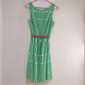 Trina Turk dress - green and pink